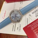 Cartier Swiss Quartz Movement 36MM Ice Blue Dial Watch
